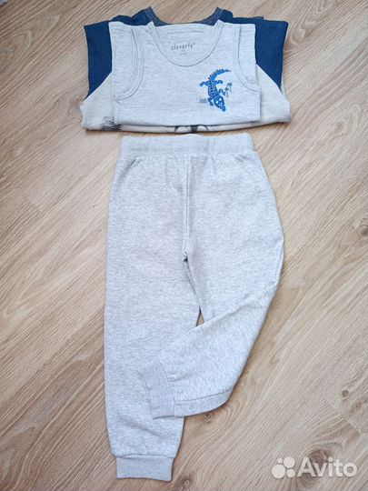 Комплект (кофта,штаны,майка), р.110-116