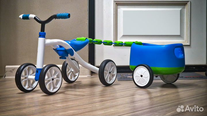 Беговел с прицепом