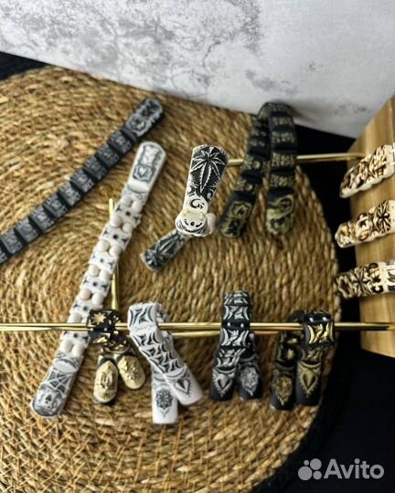 Четки перекидные ручной работы из кости и смолы