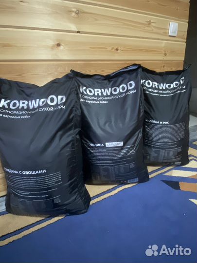 Сухой корм для собак korwood 15кг