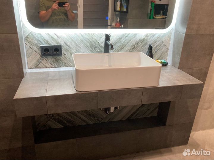 Установка ванной Унатаза Раковин Тумбм