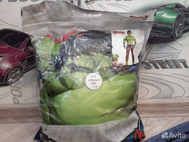 Костюм халка для мальчика 8-9 лет