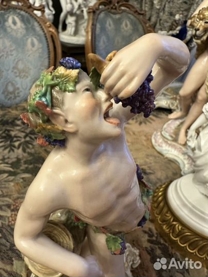 Meissen Германия 19 век. Бахус Осень Времена года