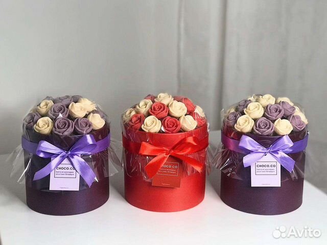 Шоколадные розы съедобный букет