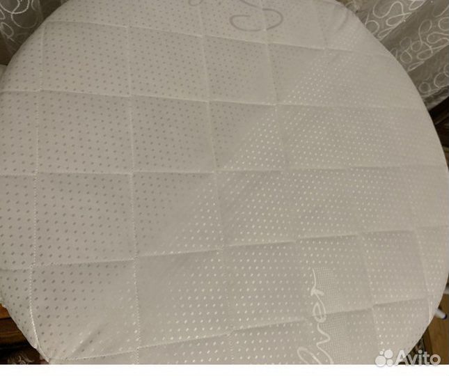 Матрас детский круглый + наматрасник + простынь