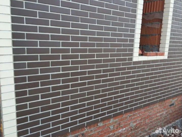 Кирпич облицовочный шоколад с завода от 10 м3
