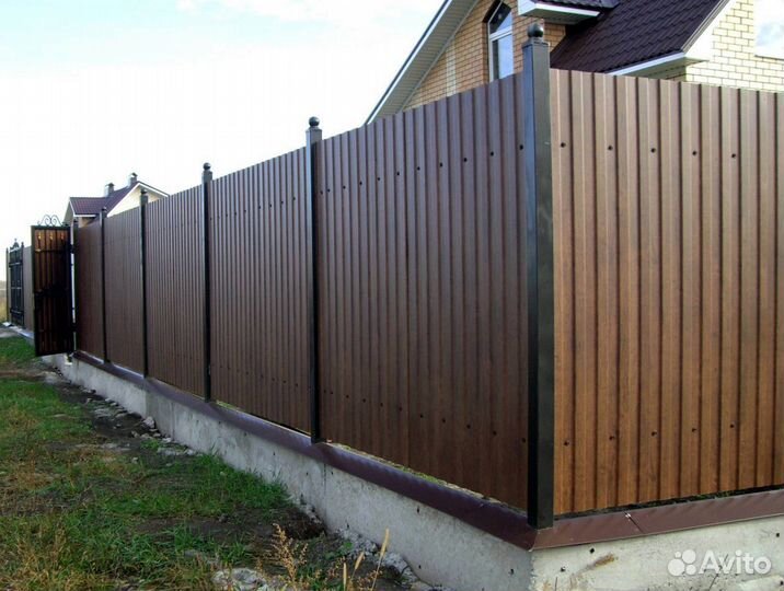 Забор из профнастила 