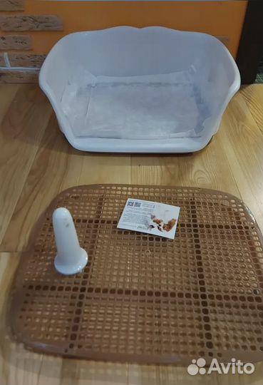 Лоток туалет для собак со столбиком