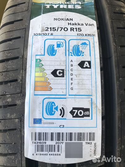 Nokian Tyres Hakka Van 215/70 R15C