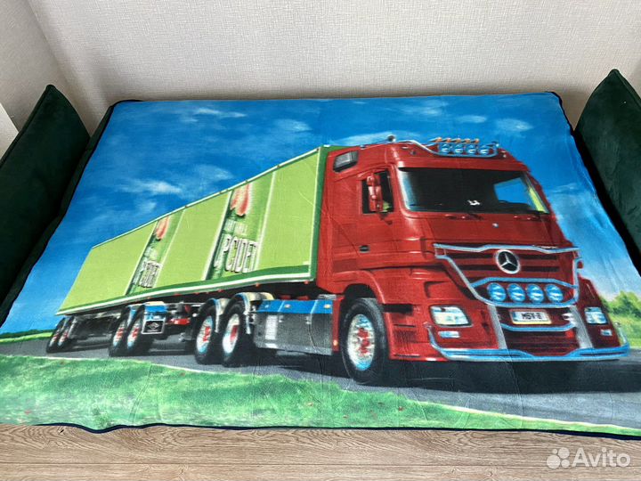 Плед новый детский большой 190х150 для мальчика