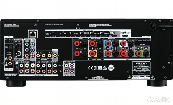 Onkyo TX-NR 636 atmos wifi bluetooth 7.2 зона2