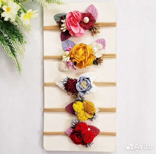 Ободок для волос ручной работы