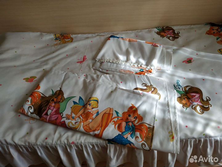 Комлект покрывало и шторы