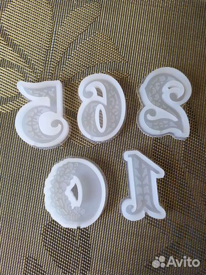 Силиконовая форма (молд силиконовый) цифра