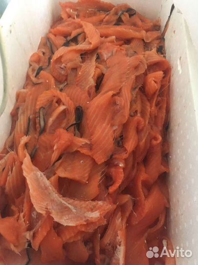 Головы семги. Обрези лососевых свежие