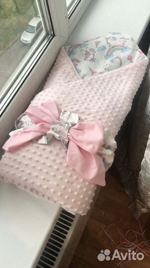 Конверт на выписку, детское одеялко