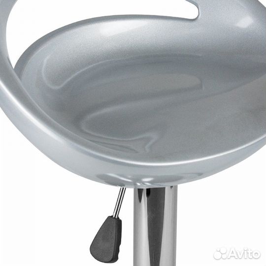 Барный стул LM-1010, Dobrin, пластик(ABS), серебряный