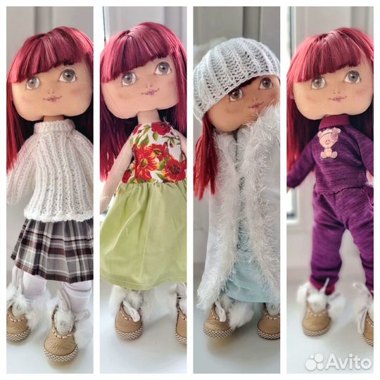 Кукла ручной работы с одеждой