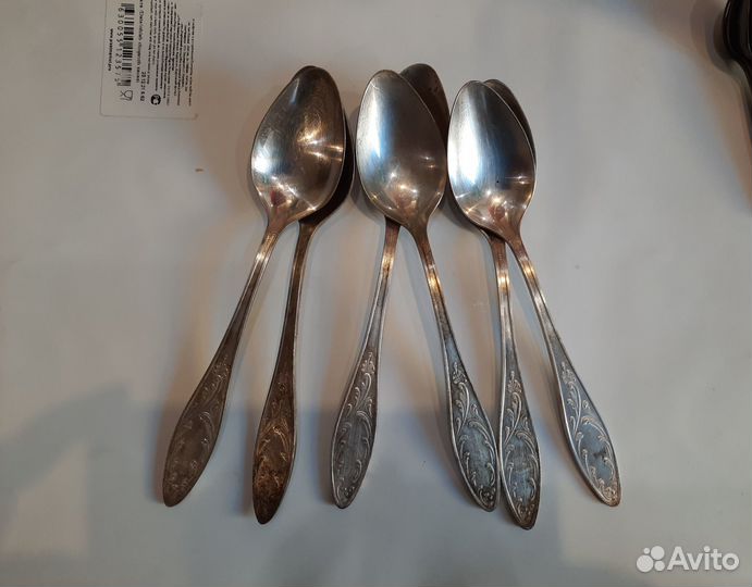 Мельхиоровые ложки десертные, кофейные винтаж СССР