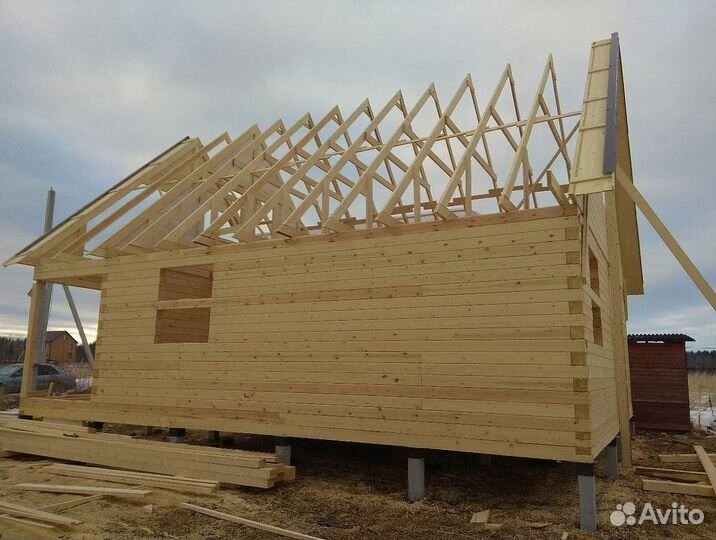 Дом из бруса обрезного