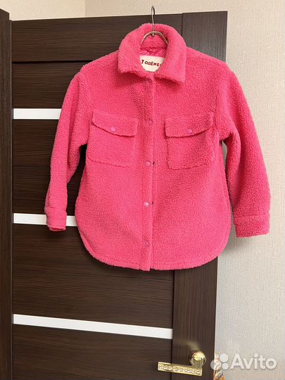 Куртка рубашка теплая для девочки