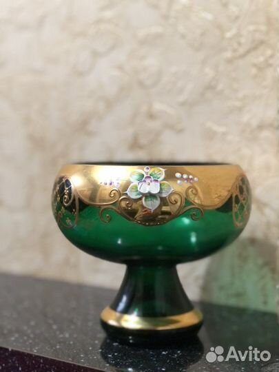 Ваза Богемия Чехия конфетница