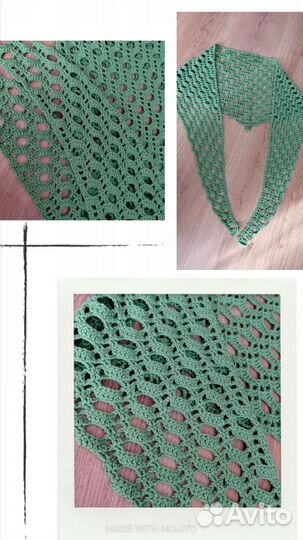 Ажурная косынка, бактус