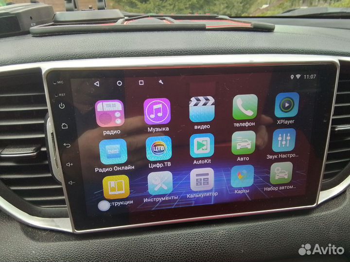 Магнитола 2 din android 9 дюймов на Киа Спорта 4