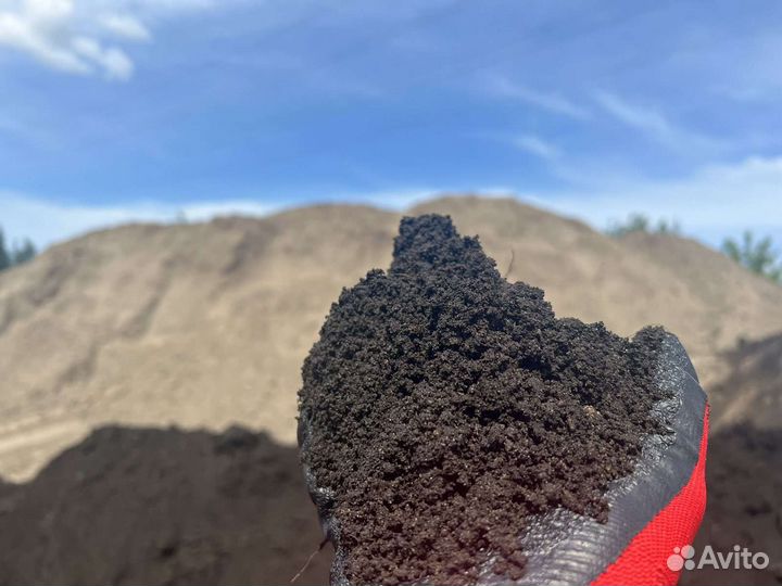 Чернозем,песок,щебень,гравий,бой кирпича