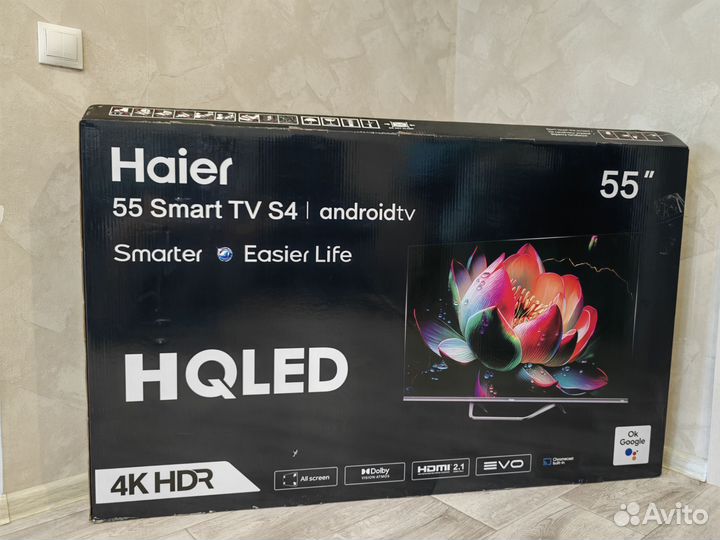 Новый Haier 55 SMART TV S4 hqled Android TV