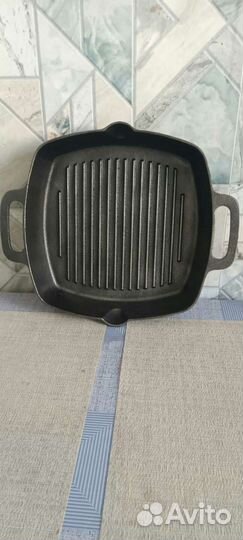 Чугунная сковорода гриль