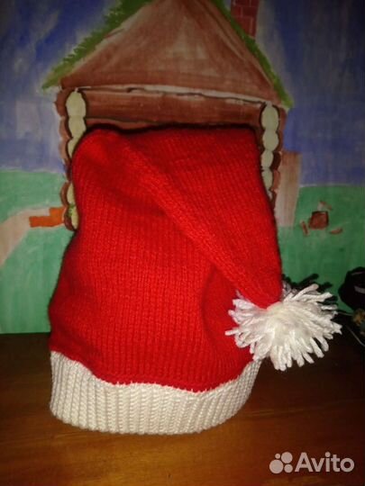 Новогодний колпачок, шапка санты