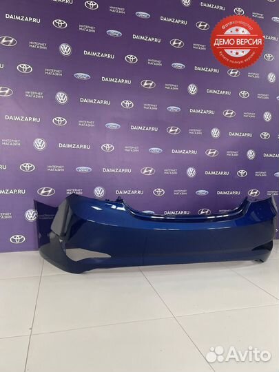 Бампер Задний Hyundai Solaris (2015) /синий
