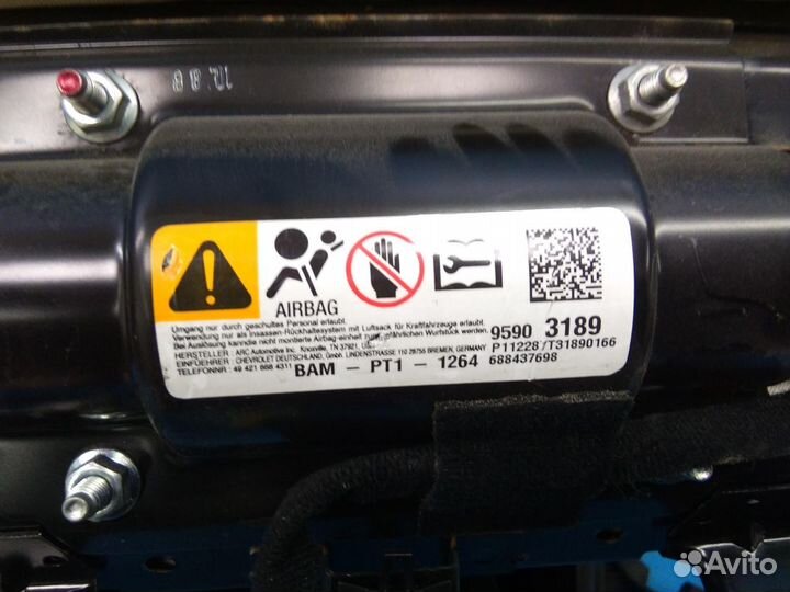 Подушка безопасности пассажирская (в торпедо) Chev
