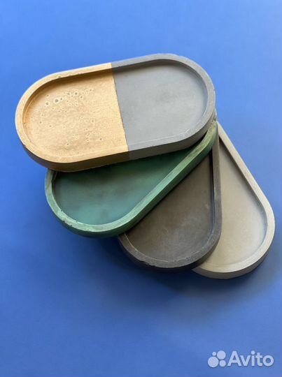 Поднос из бетона