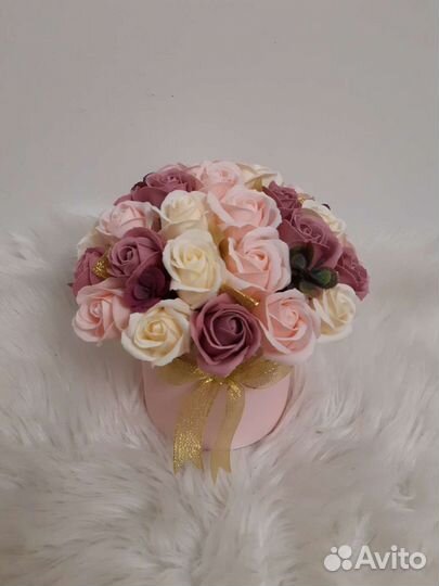 Букет из мыльных роз