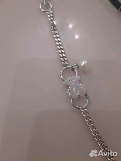 Tous браслет серебро