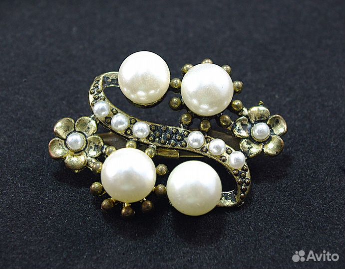 Винтажная брошь Чехословакия 80гг