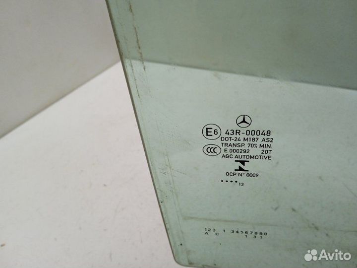 Стекло двери задней правой Mercedes-Benz A-Class