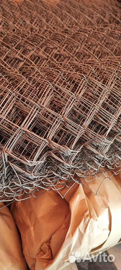 Сетка рабица оцинкованная 35*35мм, 1,5*10 м