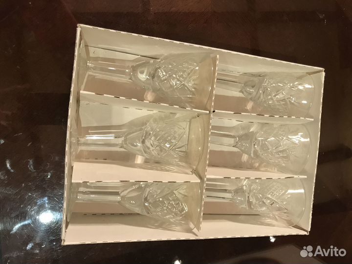 Хрусталь Времён СССР. Новый Стаканы Рюмки Ваза