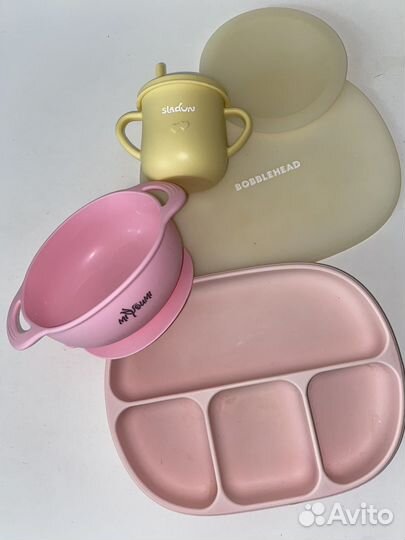 Набор детской силиконовой посуды