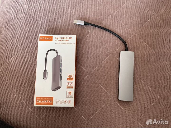 Новый переходник usb type C 6 в 1