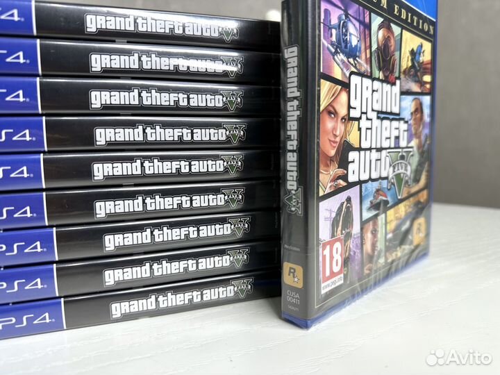 GTA 5 premium edition ps4 новый диск