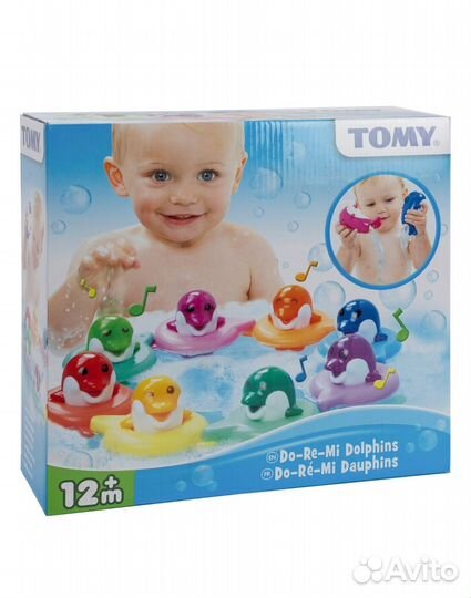 Игрушка для купания tomy поющие дельфины