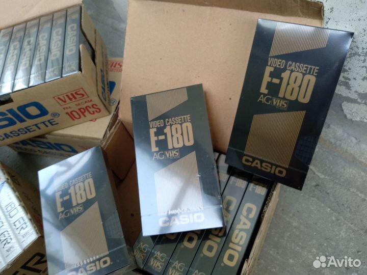Новые запечатанные видеокассеты Casio E-180 AG VHS