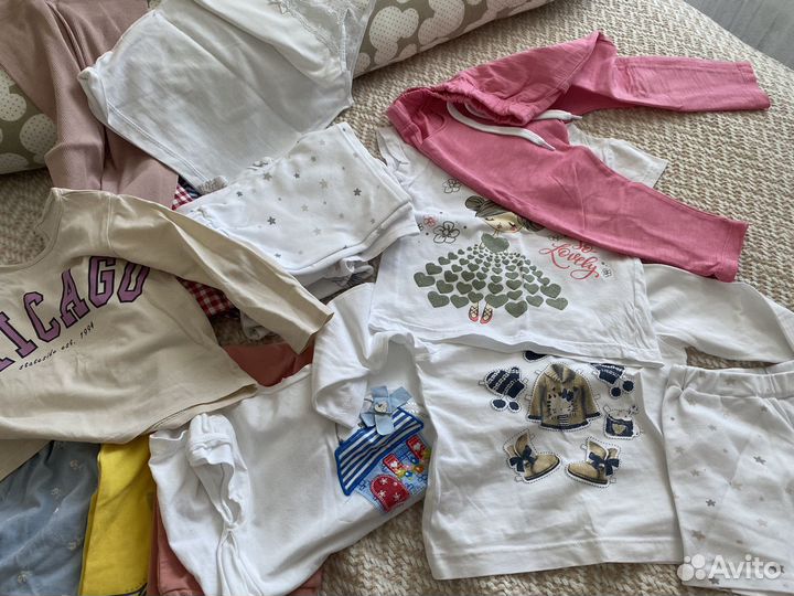 Вещи пакетом для девочки 86 92
