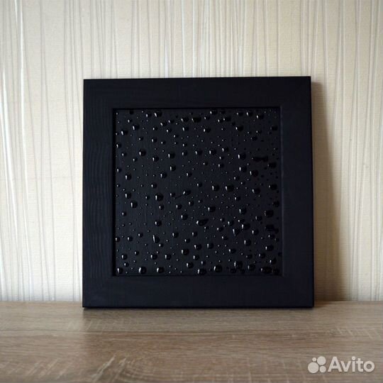 Авторская картина. Абстрактный минимализм. Чёрное