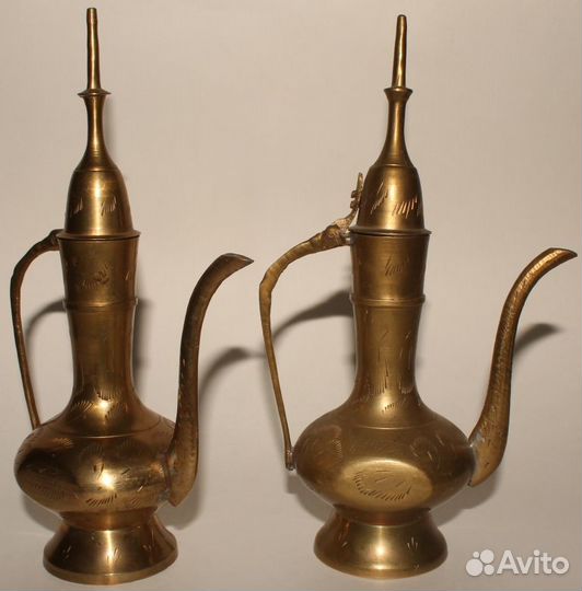 Винтажный Латунный Кувшин. Кумган. Восток. Ретро