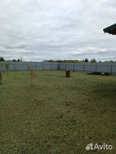 Покос травы триммером